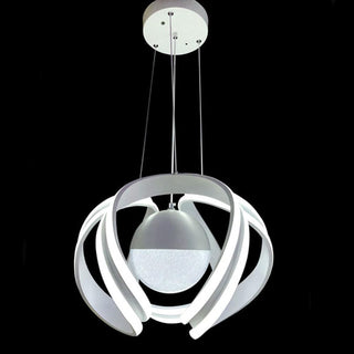 Lampadario led 78 watt con sfera con glitter tecnologia CCT switch