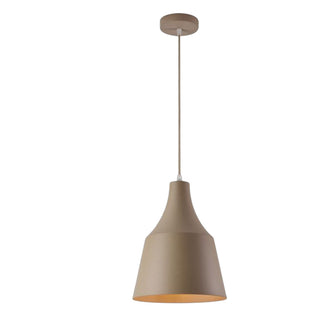 Lampadario a sospensione con paralume a cupola con attacco E27