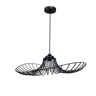 Lampadario a cappello con paralume in metallo E27 lampada decorativa