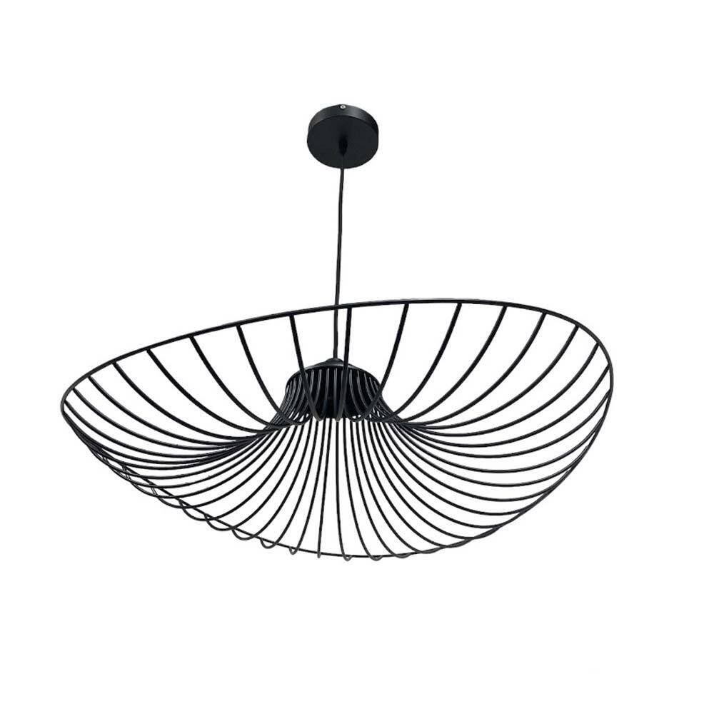 Lampadario a cappello con paralume in metallo E27 lampada decorativa contemporanea