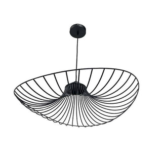 Lampadario a cappello con paralume in metallo E27 lampada decorativa