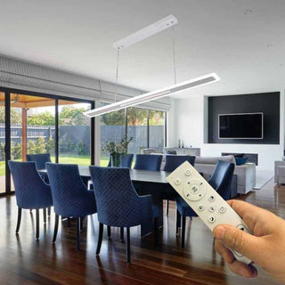 Lampadario LED 70W bianco dimmerabile con telecomando 3 colori luce