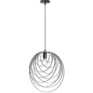 Lampadario in metallo nero lampada geometrica decorativa attacco E27