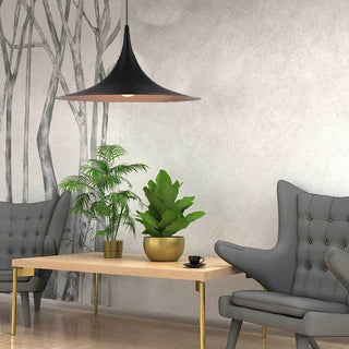 Lampadario contemporaneo nordico in metallo bianco nero attacco E27
