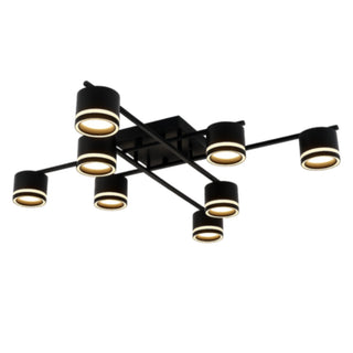 Plafoniera design moderna 8 Luci GX53 tecnologia CCT-Switch 12 watt