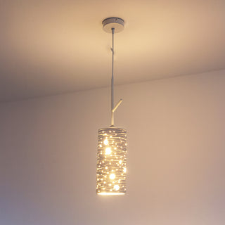 Lampadario in ceramica traforata da tavolo punto luce attacco E27