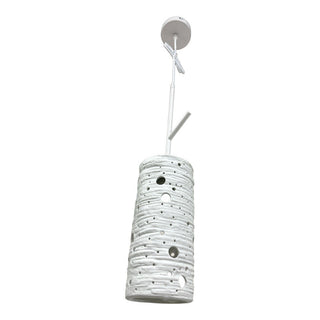 Lampadario in ceramica traforata da tavolo punto luce attacco E27