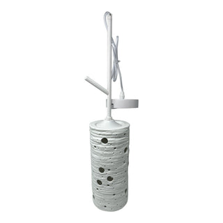 Lampadario in ceramica traforata da tavolo punto luce attacco E27