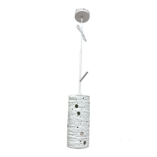 Lampadario in ceramica traforata da tavolo punto luce attacco E27