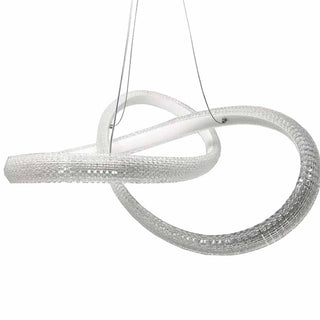 Lampadario led cristallo intrecciato 40 watt a luce 6500k 3000k 4000k