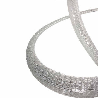 Lampadario led cristallo intrecciato 40 watt a luce 6500k 3000k 4000k