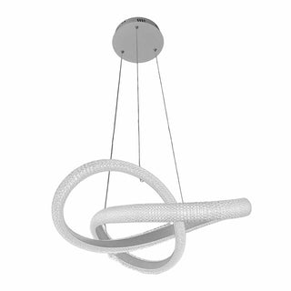 Lampadario led cristallo intrecciato 40 watt a luce 6500k 3000k 4000k