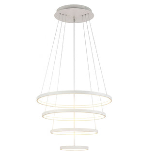 Lampadario LED 86W 4 cerchi tecnologia CCT installabile in vari modi