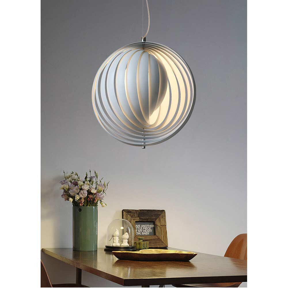 Lampadario a sospensione decorativo lampada in 3d in metallo attacco e27 arredo casa cucina soggiorno camera