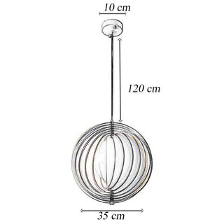 Lampadario a sospensione decorativo lampada in 3d in metallo E27