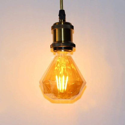 Lampadina led a filamento vintage retro e27 4 watt lampada decorativa ambra diamante 350 lumen