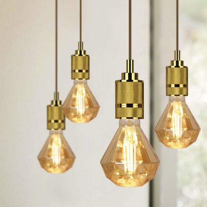Lampadina led a filamento vintage retro e27 4 watt lampada decorativa ambra diamante 350 lumen