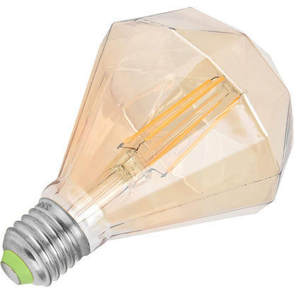 Lampadina led a filamento vintage retro e27 4 watt lampada decorativa ambra diamante 350 lumen