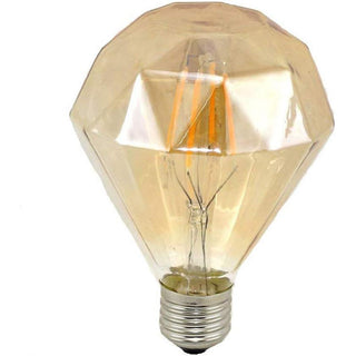 Lampadina led filamento vintage E27 4 watt decorativa ambra diamante