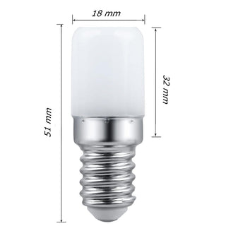 2 Lampadina led E14 2 watt per frigorifero lampadario macchina cucire lampadine