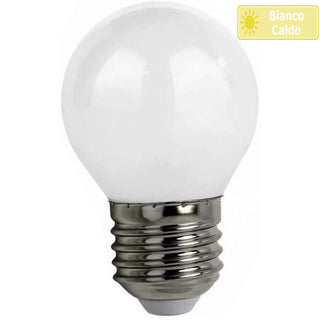 Lampadina led filamento opaca 4 watt G45 E27  luce 6500k 2700k 4000k