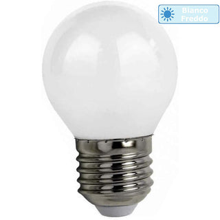 Lampadina led filamento opaca 4 watt G45 E27  luce 6500k 2700k 4000k