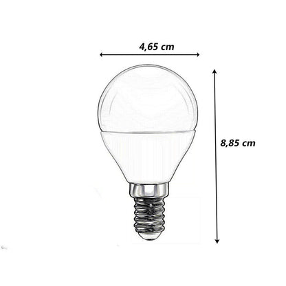 Lampadina led a globo G45 attacco E14 9 watt lampada luce fredda 6500k calda 3000k naturale 4000k