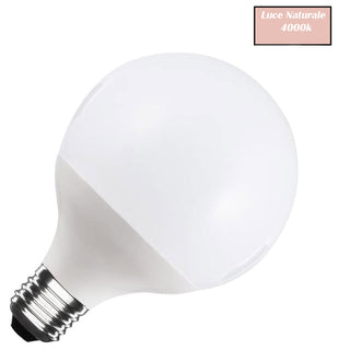 Lampadina led a sfera 18 watt E27 G95 luce fredda calda naturale