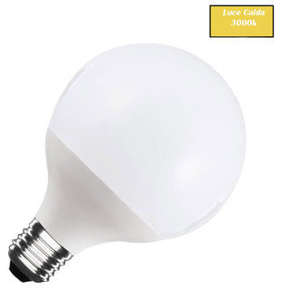 Lampadina led a sfera 18 watt E27 G95 luce fredda calda naturale
