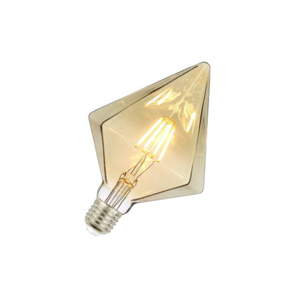 Lampadina led a filamento vintage retro e27 4 watt lampada decorativa ambra prisma 350 lumen