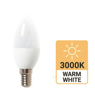 Lampadina led E14 6 watt candela luce fredda calda e naturale