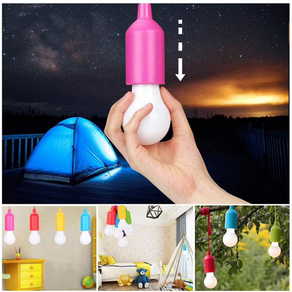 Lampadina a led portatile a batteria 3 watt lampadine colorate per casa campeggio decorazione