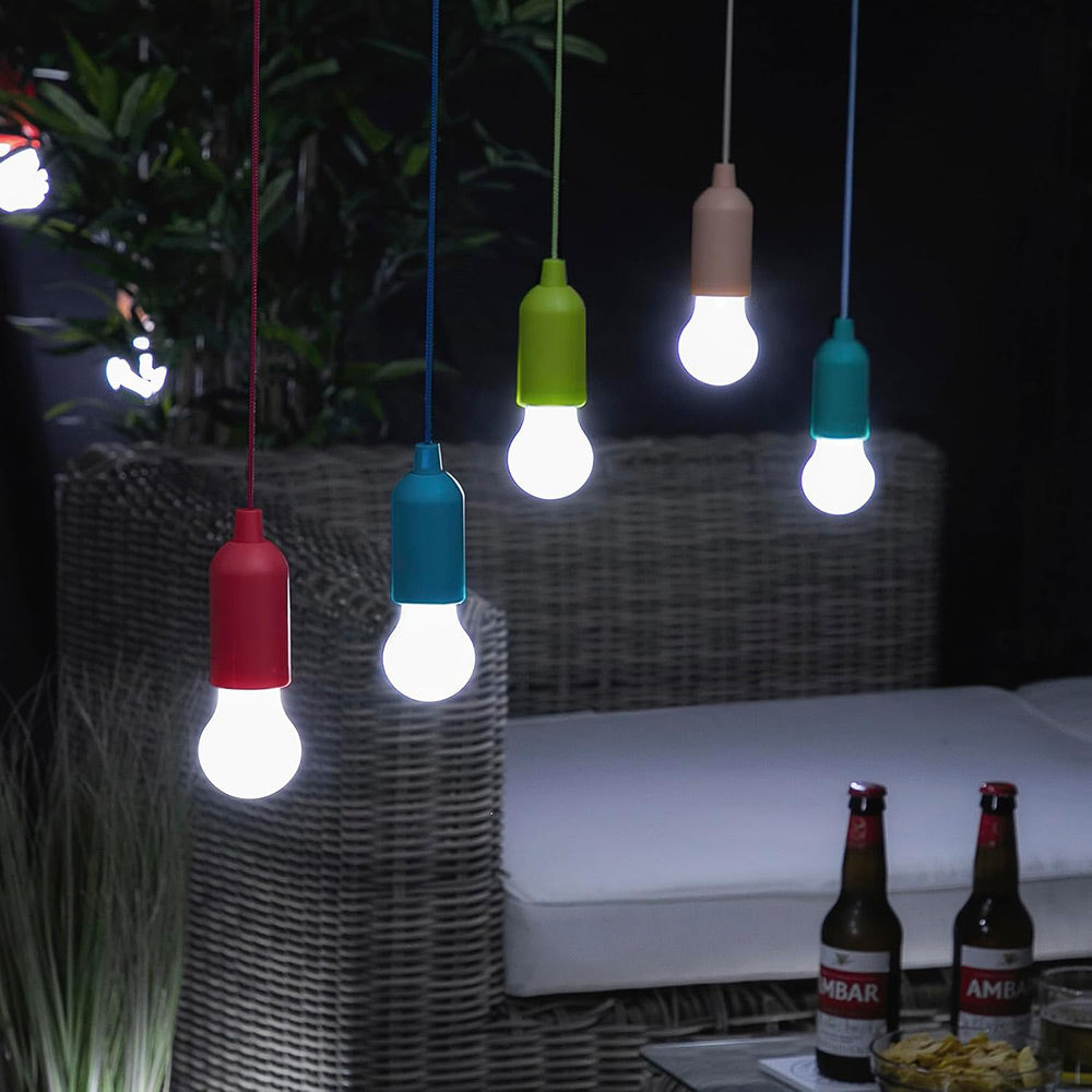 Lampadina a led portatile a batteria 3 watt lampadine colorate per casa campeggio decorazione