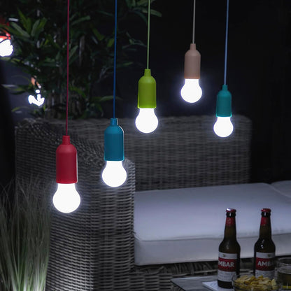 Lampadina a led portatile a batteria 3 watt lampadine colorate per casa campeggio decorazione