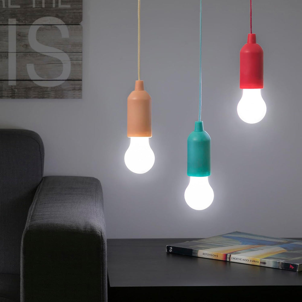 Lampadina a led portatile a batteria 3 watt lampadine colorate per casa campeggio decorazione