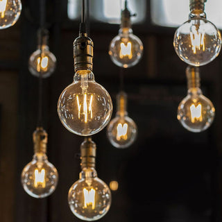 Lampadina led filamento 18 watt E27 sfera in vetro luce 2700k 4000k