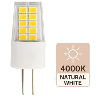 Lampadina 20 led 3 watt 12V attacco G4 luce fredda calda naturale