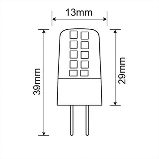 Lampadina 20 led 3 watt 12V attacco G4 luce fredda calda naturale