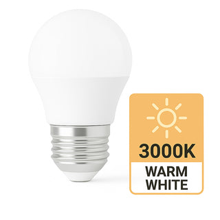 Lampadina led a sfera 8 watt E27 luce fredda calda naturale
