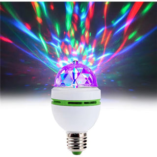 Lampadina led rotante rgb lampada multicolor E27 per feste discoteca