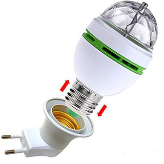 Lampadina led rotante rgb lampada multicolor E27 per feste discoteca