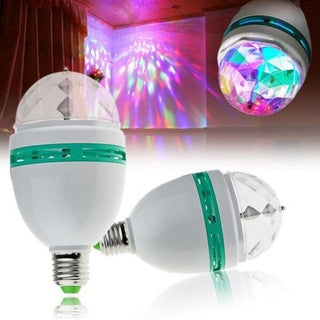 Lampadina led rotante rgb lampada multicolor E27 per feste discoteca