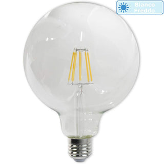 Lampadina led filamento 12 watt E27 globo G125 luce 6500k 3000k 4000k