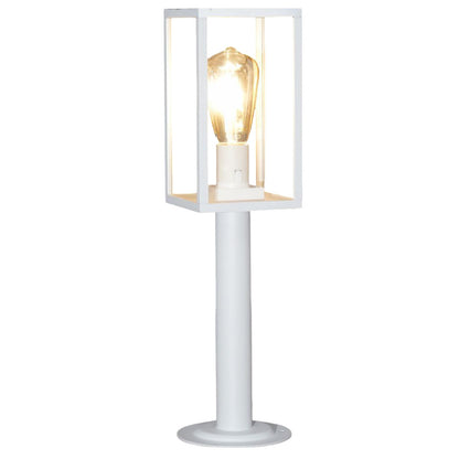 Lampione da giardino 48 cm lampioncino da terra per vialetti bianco o nero con attacco E27 IP44