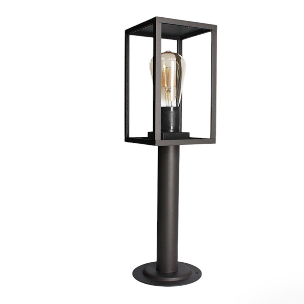 Lampione da giardino 48 cm lampioncino da terra per vialetti bianco o nero con attacco E27 IP44