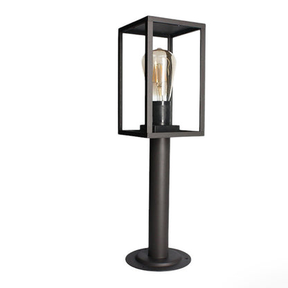 Lampione da giardino 48 cm lampioncino da terra per vialetti bianco o nero con attacco E27 IP44