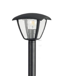 Lampione giardino 86 cm lanterna  con attacco E27 grigio e bianco IP44