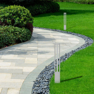 Lampione giardino bianco led cob 12 watt x vialetti per giardino IP65