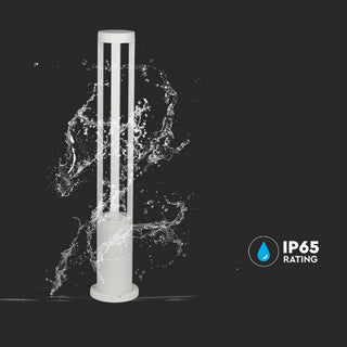 Lampione giardino bianco led cob 12 watt x vialetti per giardino IP65