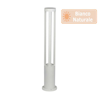 Lampione giardino bianco led cob 12 watt x vialetti per giardino IP65